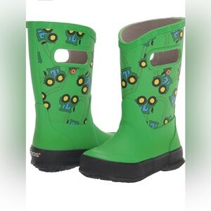 Bogs 3 youth Tractor Rain Boots, Green, Waterproof